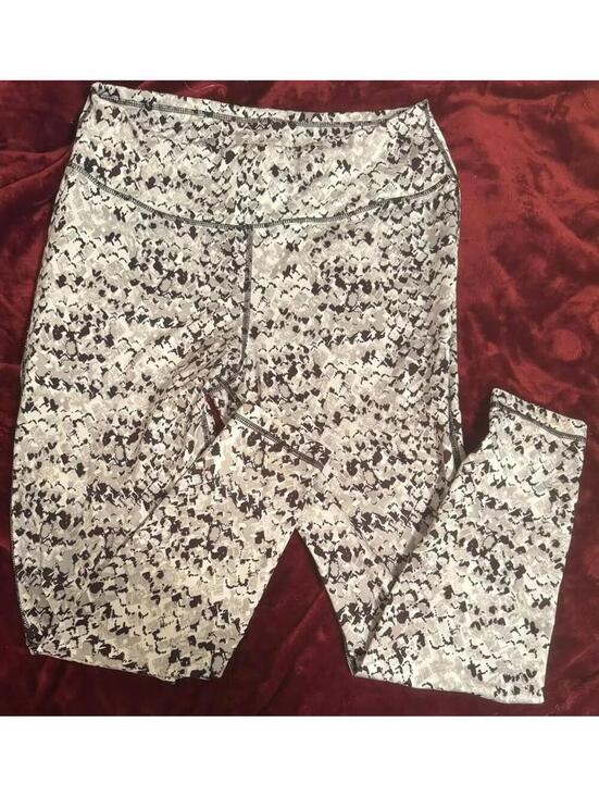 Pants - 2 Pairs of Women's XL Leggings - 1 Black, 1 Black & White